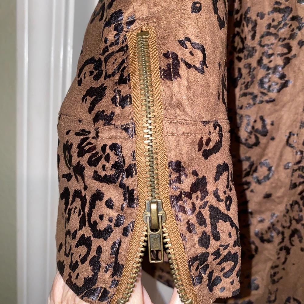 Multiples Brown Leopard Print Jacket - image 3